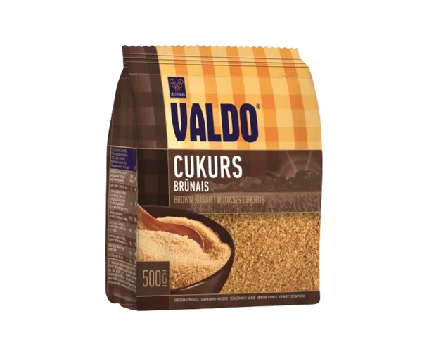 Cukurs brūnais p/m 500g, Valdo