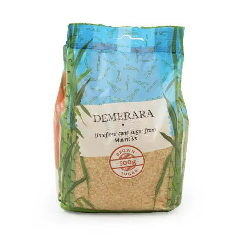 Cukurs Demerara cukurniedru, brūnais 500g