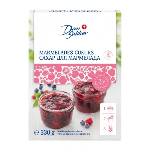 Cukurs Dansukker marmelādes 330g