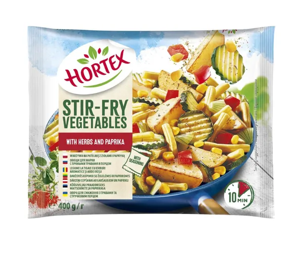 Dārzeņi cepšanai ar papriku saldēti 400g, Hortex