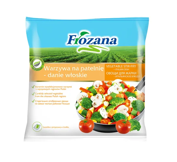 Dārzeņu maisījums cepšanai Itāļu gaumē, saldēts 400g, Frozana