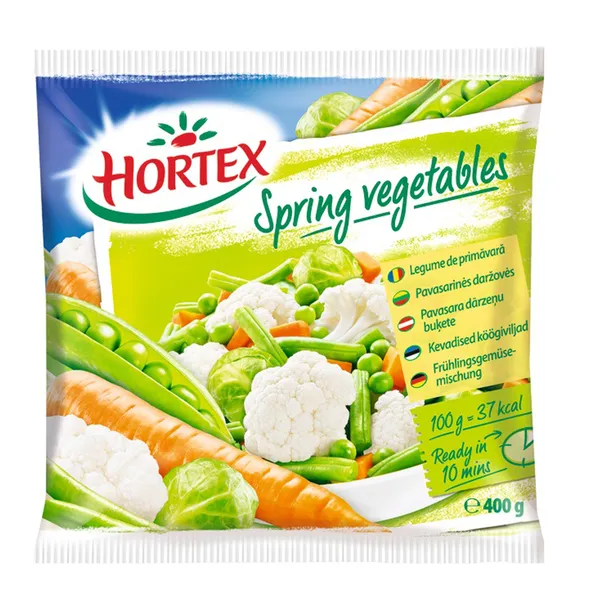 Saldētu pavasara dārzeņu maisījums HORTEX 400g