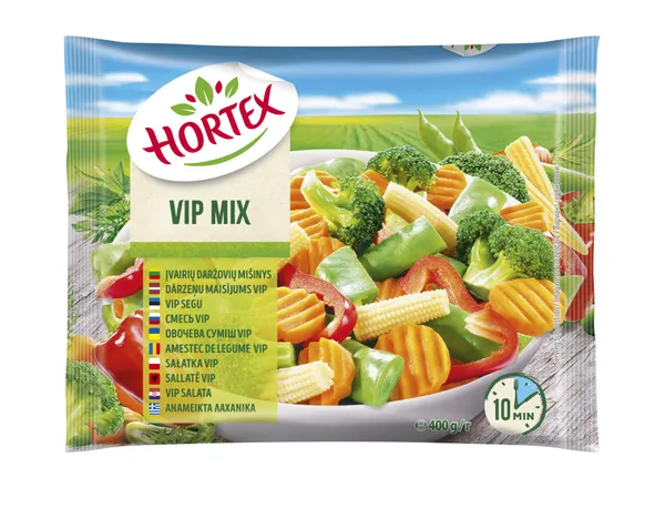 Dārzeņu maisījums VIP Mix saldēts 400g, Hortex