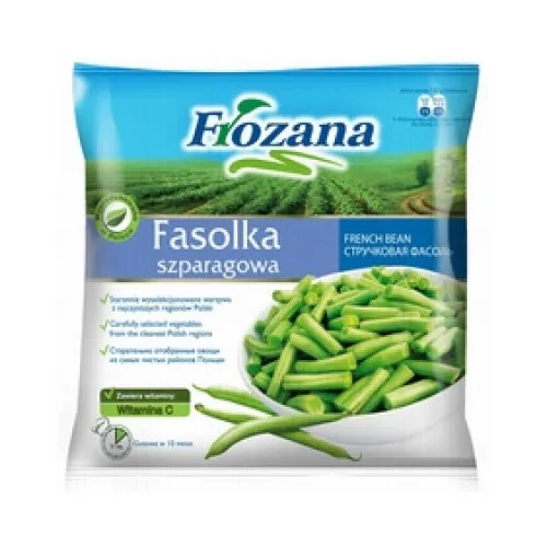 Dārzeņu maisījums Zaļās pupiņas grieztās 400g, Frozana