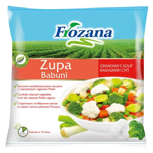 Dārzeņi saldēti vecmāmiņas dārzeņu zupa Frozana 400gr