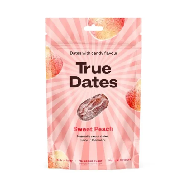 Dateles Sweet Peach 100g, True Dates