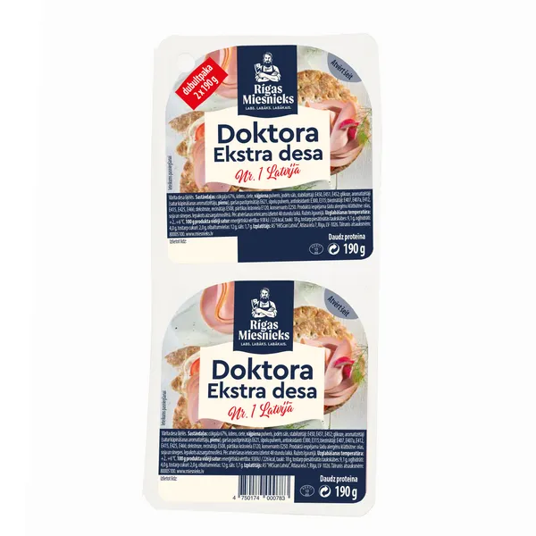 Desa Doktora Ekstra dubultpaka RM šķēlēs 380g (2x190g)