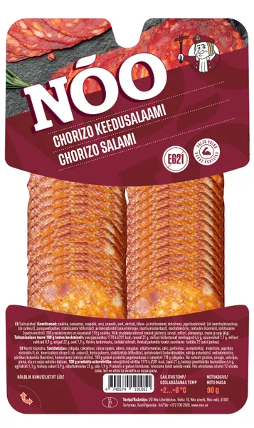 Desa salami Čorizo šķēlītēs 90g, NOO