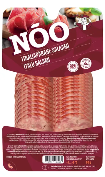 Desa salami Itāļu šķēlītēs 90g, NOO