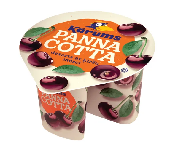 Deserts KĀRUMS Panna Cotta ķiršu 140g