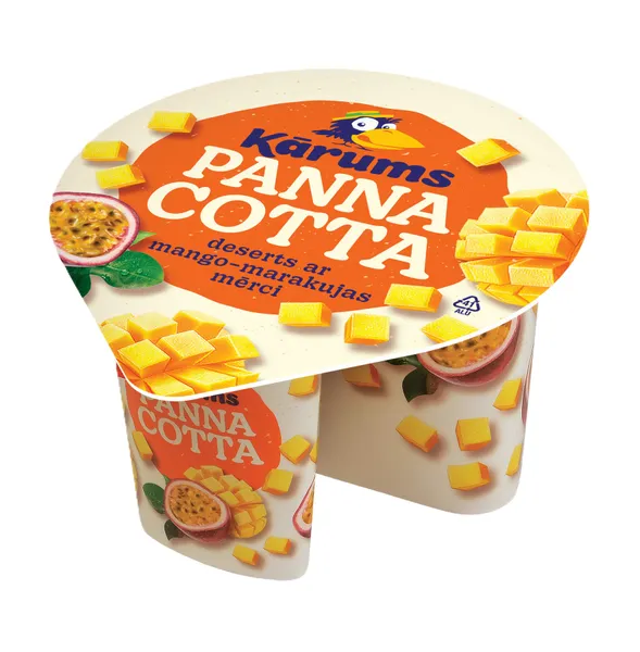 DESERTS KĀRUMS PANNA COTTA MANGO-MARAKUJA 140G