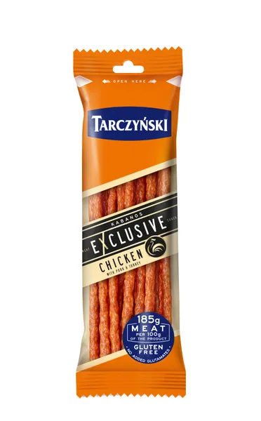 Desiņas mājputnu gaļas Kabanos Exclusive 105g, Tarczynski