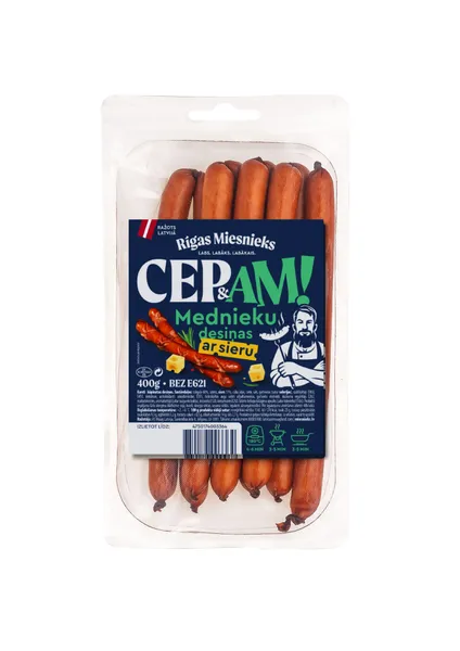 Desiņas Mednieku ar sieru Cep and am! 400g, RM