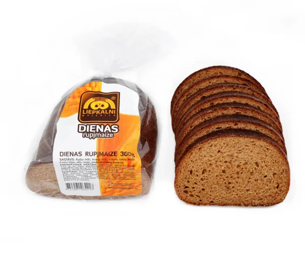 Dienas rupjmaize griezta 300g, Liepkalni