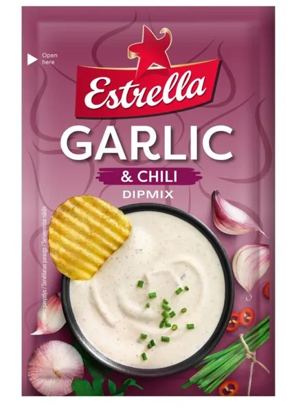 ESTRELLA Dip mērce ar ķiploku un čili garšu  13g