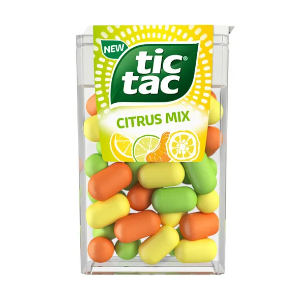Dražejas Tic Tac citrus mix ar citrusaugļu garšu 18g