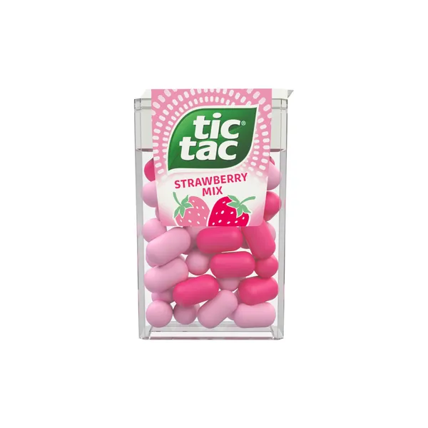 Dražejas TIC TAC STRAWBERRY MIX 18g
