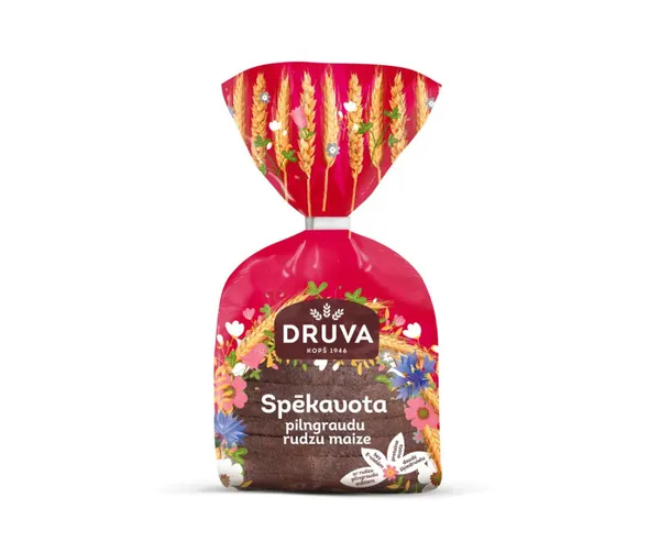 Druva Spēkavota Pilngraudu rudzu maize 400g