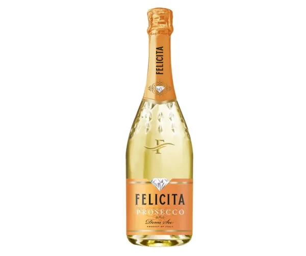 Dz. b.vīns Felicita Prosecco Demi Sec pussaldais 10.5% 0.75l
