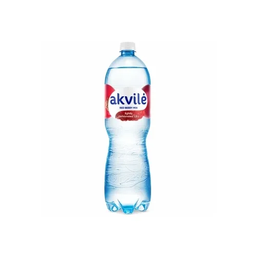 Dzeramais ūdens ar sarkano ogu aromātu, viegli gāz. 1.5l, Akvile