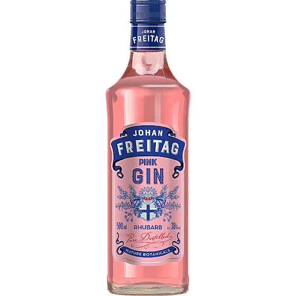 Džins Johan Freit. Pink Gin 38% 0.5l