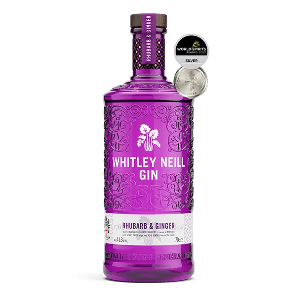 Džins Whitley Neill Rhubarb and Ginger 41.3% 0.7l