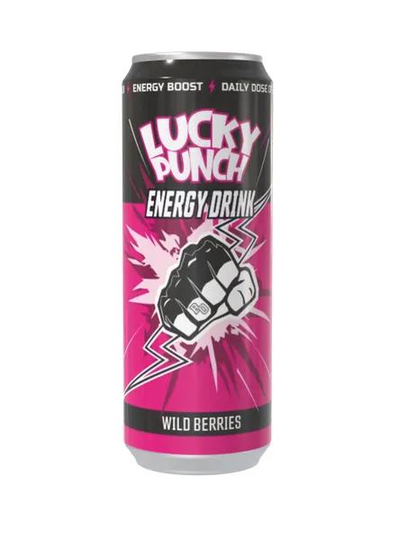 Enerģijas dzēriens Wild Berry 0.33l CAN, Lucky Punch