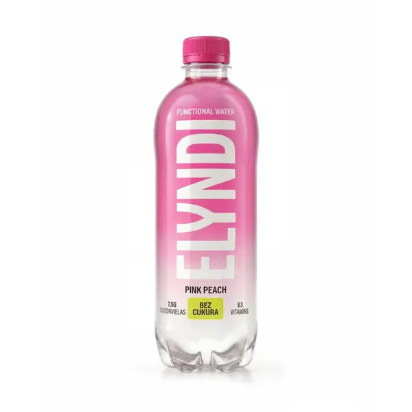 Funkcionālais dzēriens Rozā persiks 0.5l PET, Elyndi