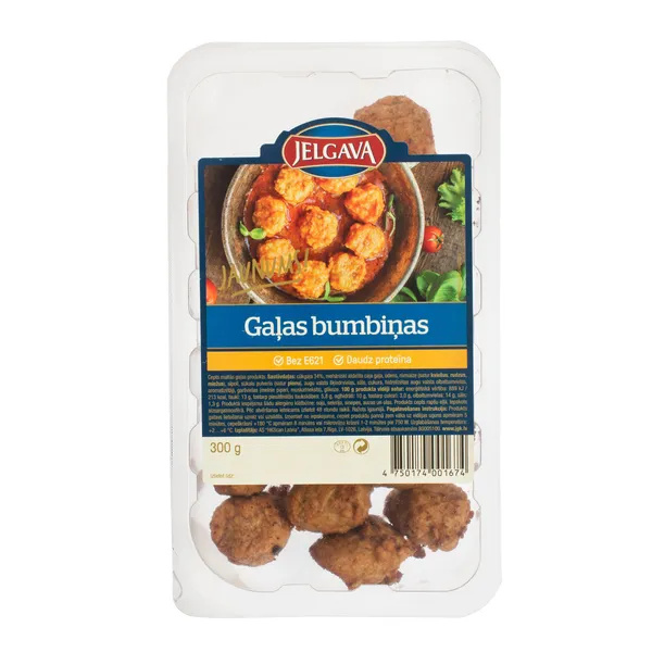 Gaļas bumbiņas 300g, RM