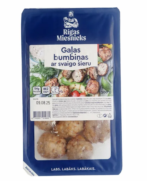 Gaļas bumbiņas ar svaigo sieru 300g