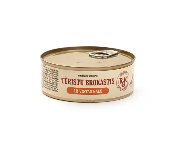 Gaļas konservi ar vistas gaļu Tūristu brokastis 250g, RGK