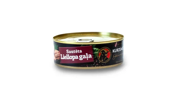 Gaļas konservi Sautēta liellopa gaļa 250g, KGS