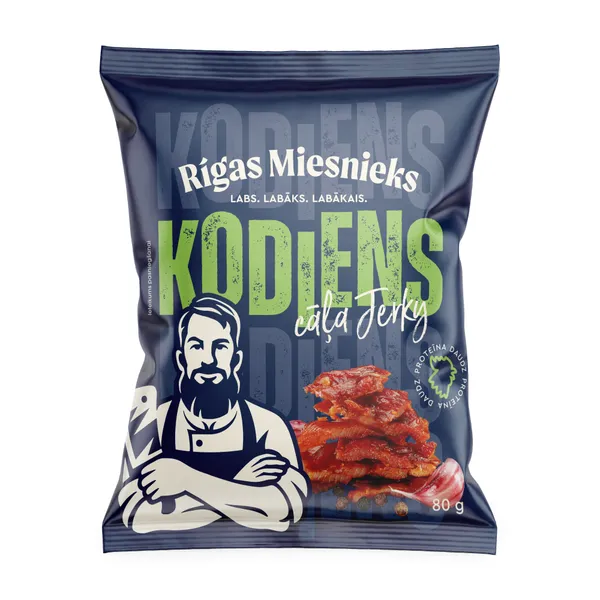 Cāļa gaļas Jerky Kodiens RM 80g