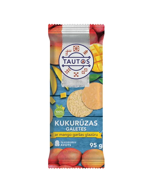 Galetes kukurūzas ar mango gar. glazūru 95g, Tautas