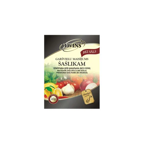 Garšviela šašlikam TWINS bez sāls 20g