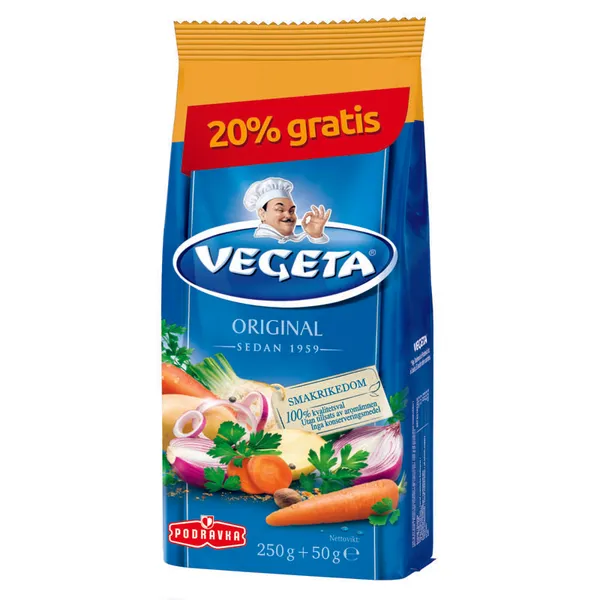 Garšviela universāla 250g + 50g Podravka Original, Vegeta