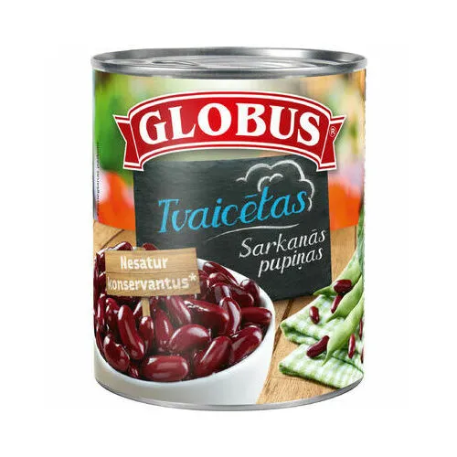 Globus tvaicetas sarkanas pupinas Kidney 212 ml