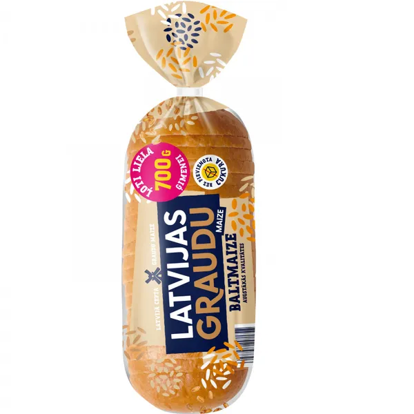 Graudu maize Baltmaize Lielmaize 700g, Latvijas Maiznieks