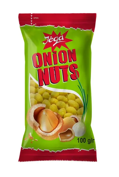 Grauzdēti zemesrieksti ar skābā krējuma un sīpolu garšu 140g, Jega