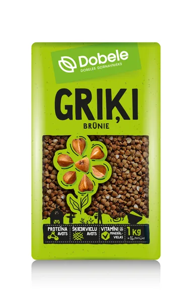 Griķi brūnie 1kg, Dobele