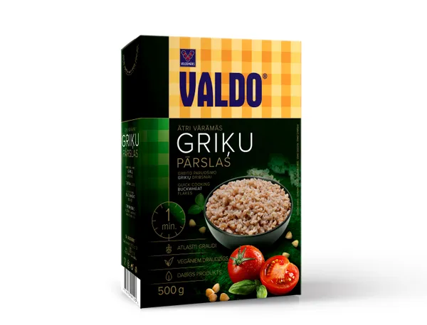 Griķu pārslas ātri vārāmās 500g, Valdo