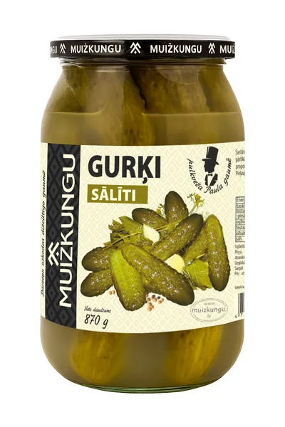 Gurķi sālīti 870g (500g), Muižkungu