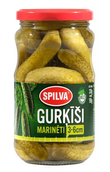 Marinēti gurķīši Spilva 3-6cm 330g/190g
