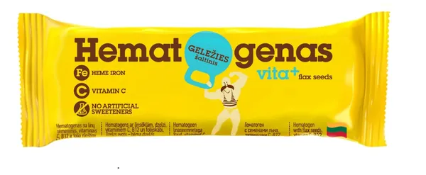 Hematogens ar linsēklām un vitamīniem 50g, Hematogenas Vita+