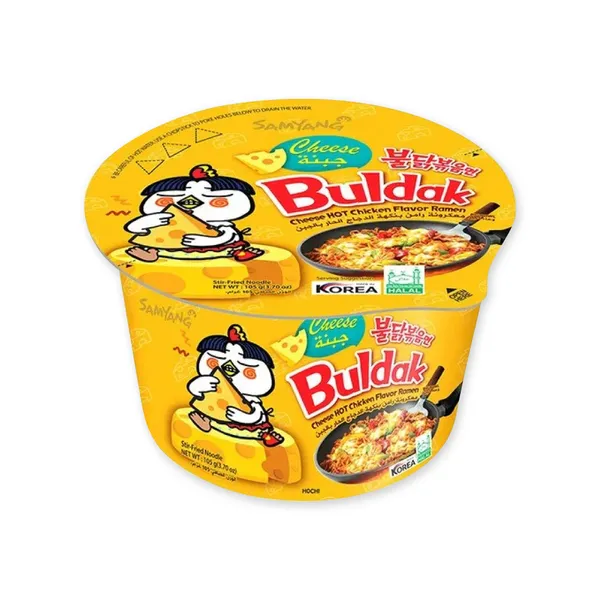 Hot Chicken Ramen ar siera garšu krūzītē 70g, Buldak