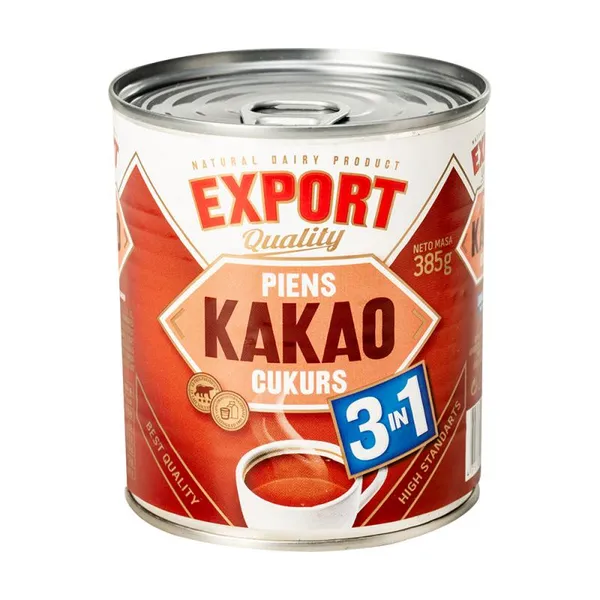 Piens iebiezināts Export ar kakao 385g