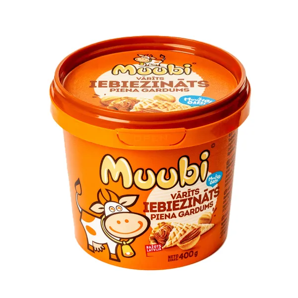 Iebiezināts vārīts piena gardums Muubi 400g
