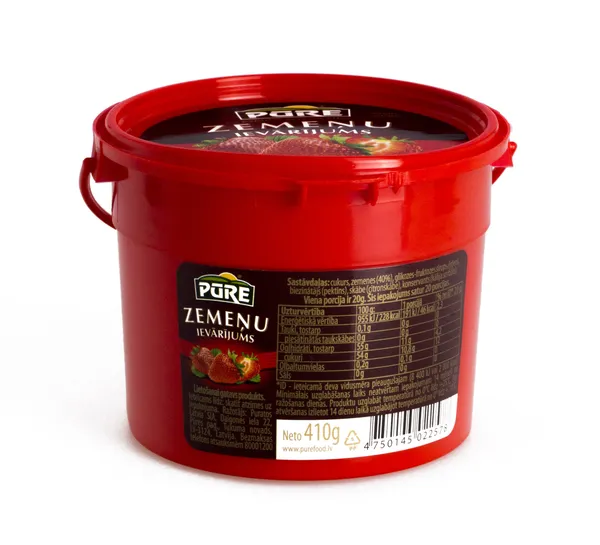 Ievārījums zemeņu 410g, Pūre