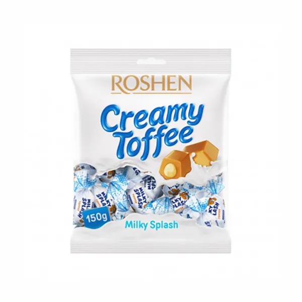 Īrisa karamele ROSHEN Milky Splash, 150g