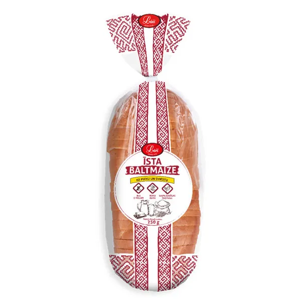 Īsta baltmaize 250g, Lāči